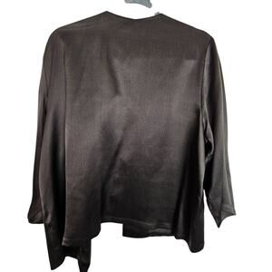 Eileen Fisher Chocolate Silk Classic Top - Quiet Luxury